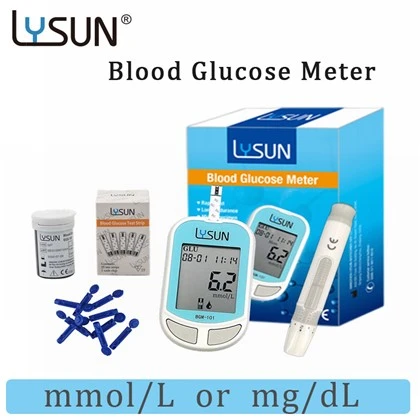 BGM-101 غیر حملہ آور ذیابیطس بلڈ گلوکوز میٹر شوگر ٹیسٹ سٹرپس کٹ