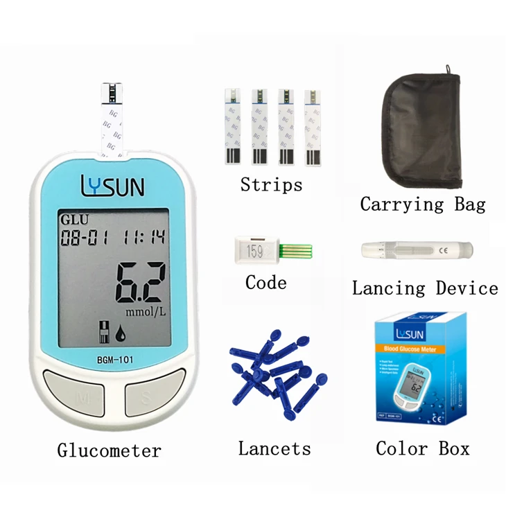 LYSUN EGS-101 Blood Sugar Test Strips For Intelligent Glucose Analysis Instrument