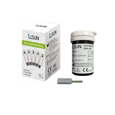 Lysun یورک ایسڈ میٹر سٹرپس 2 میں 1 خون میں گلوکوز میٹر EUS-101 سٹرپس